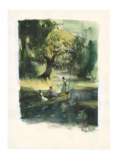 Rene Follet - Illustration originale. Signé