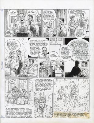 Enki Bilal | LA CROISIÈRE DES OUBLIÉS – Planche originale 3 | Galerie Barbier