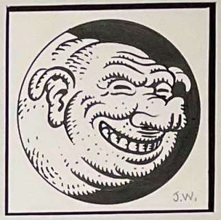 Jim Woodring | Manhog - Woodring - Manhog drawing - Exemplaire unique | Catawiki