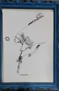 Sergio Toppi | Sergio Toppi - Illustrazione originale - Chapungo - anni 80/90 - Page volante | Catawiki