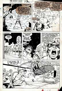 Mike Zeck Joe Rubinstein John Beatty - marvel super-heroes secret wars #12 p 13 (dr. Octopus battles molecule man! Enchantress kills volcana! ) 1984