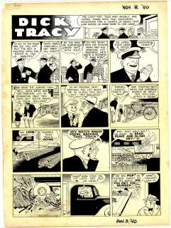 Gould - DICK TRACY, JUNIOR’S PARKING LOT, Sunday (11/03/1940) | Russ Cochran