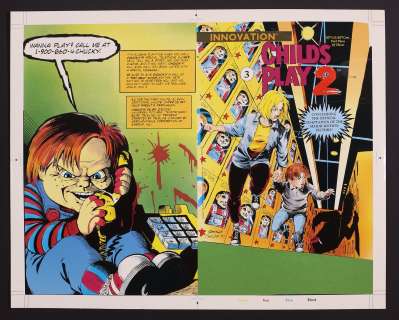 Cover Proof for Child’s Play 2 #3 (1990) by Darick Robertson and Jim Sinclair | mycomicshop.com