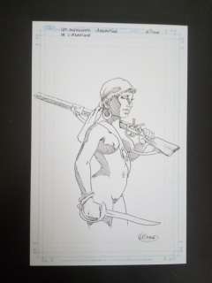 Mitton, Jean Yves | Survivants de l’Atlantique - Dessin original érotique de Assomption - Format: env. 17 x 26 cm. | Catawiki