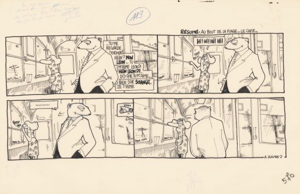 Régis Franc | 1989 - Le café de la plage | Huberty Breyne Gallery