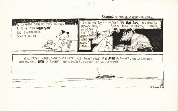 Régis Franc | 1989 - Le café de la plage | Huberty Breyne Gallery