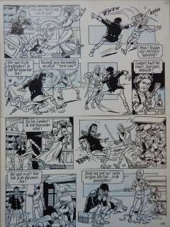 Willy Vandersteen | Willy Vandersteen - Robert en Bertrand 5 - De Rode Herberg - Originele pagina (p.27) - (1974) | Catawiki