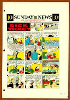 Gould - DICK TRACY, Sunday Color Proof (03/31/1957) | Russ Cochran
