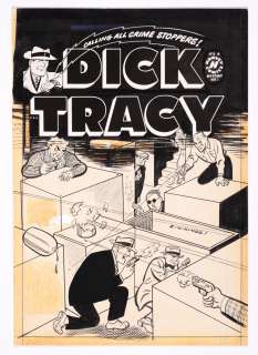 Original Cover Art from Dick Tracy Monthly #44 (1951) by Joe Simon | mycomicshop.com