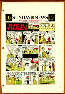 Gould - DICK TRACY, Sunday Color Proof (05/121957) | Russ Cochran