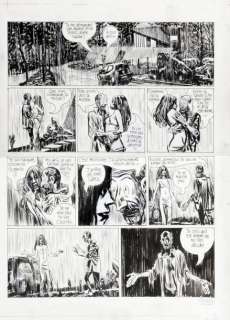 Blutch (Christian Hincker) | BLUTCH Lune l’envers Encre de chine pour la planche 18 de cet… | Coutau Bégarie