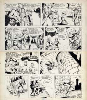 Uderzo, Albert | Belloy. La princesse captive Encre de chine pour la planche | Coutau Bégarie