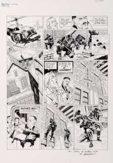 Christian Denayer - Wayne Shelton - Le contrat  Encre de Chine pour la belle