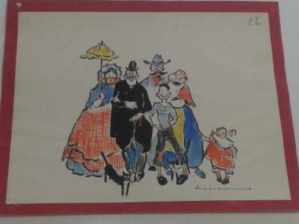 Vittorio Lucchi | Vittorio Lucchi Pinocchio- illustrazione originale ad acquerello | Catawiki