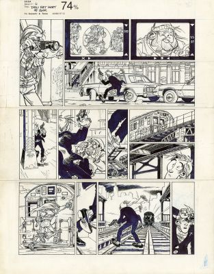 Bruno Gazzotti | SODA – Planche originale 6 du tome 4 – Dieu est mort ce soir | Galerie Barbier
