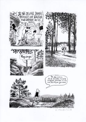 Catherine Meurisse | LE CLAN DE WALDEN – PLANCHE ORIGINALE 106 | Galerie Barbier
