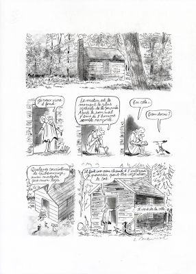 Catherine Meurisse | LE CLAN DE WALDEN – PLANCHE ORIGINALE 11 | Galerie Barbier