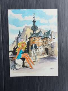 Dany (Daniel Henrotin) | Dany - Dessin original couleur - Olivier Rameau & Colombe | Catawiki