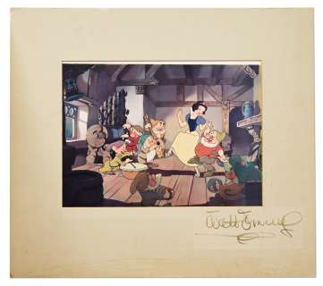 Walt Disney Signed Dye Transfer Print from ’’Snow White and the Seven Dwarfs’’ | Nate Sanders
