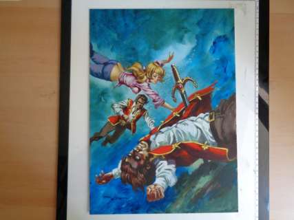 Studio Rosi | Isabel n.147 - cover originale "Sangue sull’Arno" - Page volante - Exemplaire unique - (1972) | Catawiki