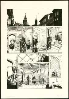 Stefano Carloni - Planche originale n°1 - Uraniborg, 1594. La Bête de l‘île - Les Savants