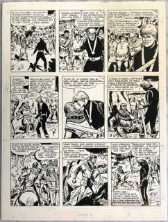 Sirius | Sirius - Planche originale - Les Timour T23 - L’Or du Gouffre - (1968) | Catawiki