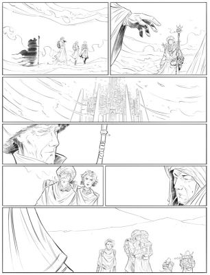 Richard Blake | A Song for Dusrian - Page 7, Métal Hurlant, 2026 | Philippe Labaune Gallery
