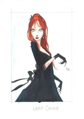 Lot 38 - CROCI né en 1961. Laura Carmilla. Dessin. | HVMC