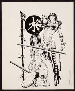 Dave Gutierrez, Mostofa Moussa - Hari Kari Promotional Pinup by Dave Gutierrez and Mostafa Moussa