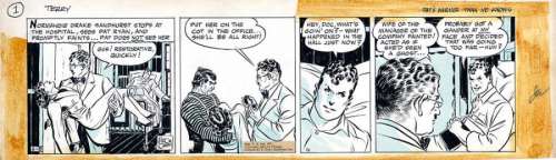 Milton Caniff | Terry et les pirates Strip original à l’encre de chine, paru | Cornette de St Cyr