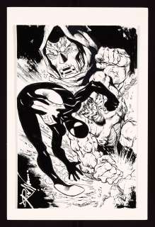 Spider-Man vs. Hulk and Dr. Doom Sketch by Ron Williams | mycomicshop.com