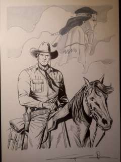 Candita, Giuseppe | Candita, Giuseppe - Original drawing - "Tex e la sua amata Lilyth" - (2022) | Catawiki