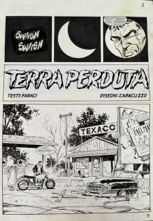 Giancarlo Caracuzzo | Giancarlo Caracuzzo - Titolo pagina originale Brad Barron n. 3 - (2005) | Catawiki