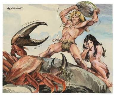 André Chéret (Né En 1937) - Rahan - L‘île du clan perdu / Le retour des "Goraks"