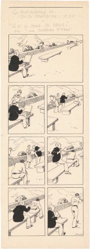 Joseph Porphyre Pinchon | Les distractions de l’Oncle Tontaine - Encre de Chine sur papier | Huberty Breyne Gallery