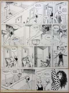 Milo Manara - Milo Manara - Página original (p.4) Las aventuras africanas de Giuseppe Bergman - (1983)