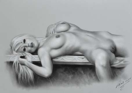Prenzel, Denis | Denis Prenzel - Original drawing - Anna - Size: 29,7 x 42 cm. - (2022) | Catawiki