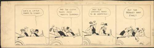King - A RIDE WITH DOC. GASOLINE ALLEY, Daily Art (1920) | Russ Cochran