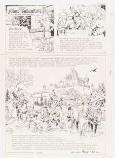 John Cullen Murphy ’’Prince Valiant’’ Sunday Comic Strip Original Artwork -- #3236 Dated 14 February 1999 | Nate Sanders