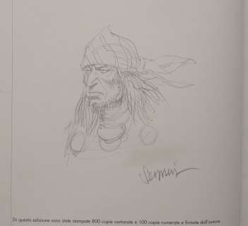 Paolo Eleuteri Serpieri | Paolo Eleuteri Serpieri - disegno originale dedicace | Catawiki