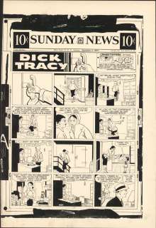 Gould - DICK TRACY, Sunday Black & White Proof (09/08/1957) | Russ Cochran