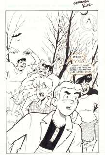 Fernando Ruiz, Rich Koslowski - Archie‘s Weird Mysteries #6 Cover - Frankenstein‘s Monster - 2000 Signed