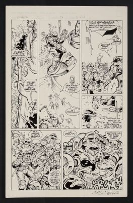 Original Art from Dreadstar #51 (1990) Page 1 Pencils by Chuck Wojtkiewicz, Inks by Eric Vincent | mycomicshop.com