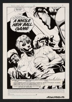 Original Art from Justice League International #65 (1994) Page 2 Pencils by Chuck Wojtkiewicz | mycomicshop.com