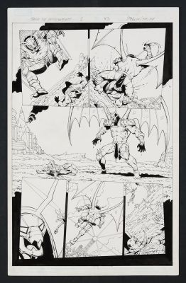 Jim Starlin, Andy Smith | Original Art from Thanos: The Infinity Relativity (2015) Page 43 Pencils by Jim Starlin, Inks by Andy Smith | mycomicshop.com (Buy It Now)