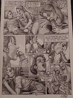 André Sipp | André Sipp - Planche originale érotique - Princesse - Format: A3 - Page volante | Catawiki