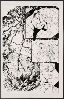 John Floyd | Original Art from Eternal Warriors Archer and Armstrong (1997) Page 10 Pencils by Robert Teranishi Inks | mycomicshop.com (Buy It Now)