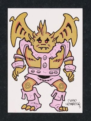 Fred Hembeck | Gargoyle (Defenders) Sketch Card by Fred Hembeck | mycomicshop.com