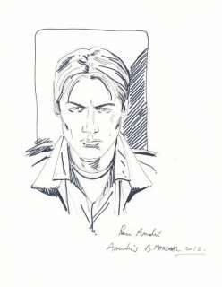 Marchal. Dessin original dédicacé Frontière | BDEnchères