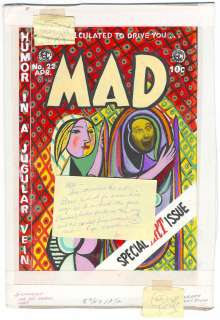 MAD # 22 Cover Color Positives & Marie Severin Notes (03/03/1987) | Russ Cochran